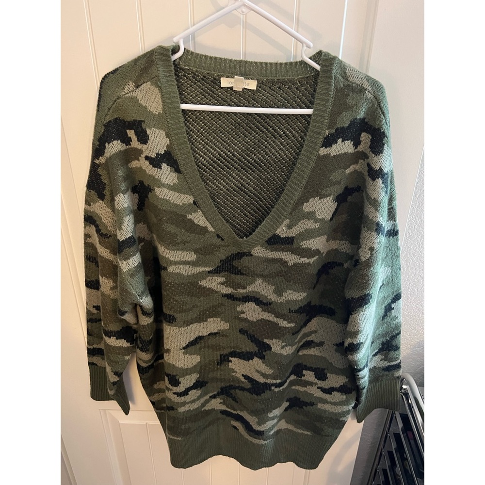 Camo Knit Sweater